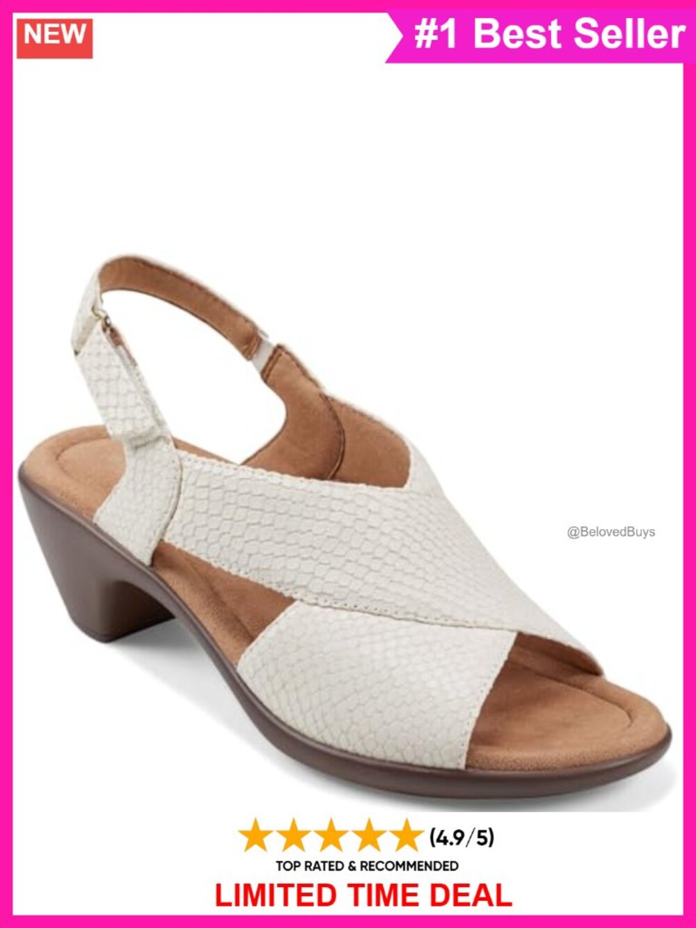 Wedge Heeled Sandals with Arch Support and Leather Upper